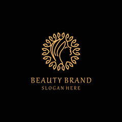 Beuty brand logo icon vector image