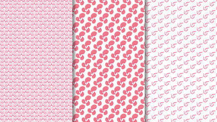 Organic shapes pattern. Modern and fashionable template for design.