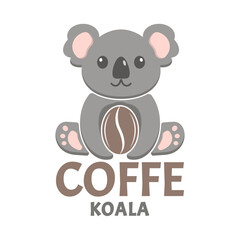 Coffee Koala logo combinations. Perfect for coffe shop, barista, food review blog or vlog channel, coffe fans or community, etc.