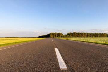 paved road for car traffic