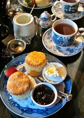Tea and scones for two