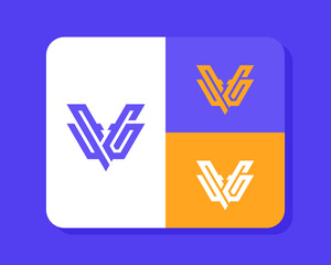 Letter S G logo design. creative minimal monochrome monogram symbol. Universal elegant vector emblem. Premium business logotype. Graphic alphabet symbol for corporate identity