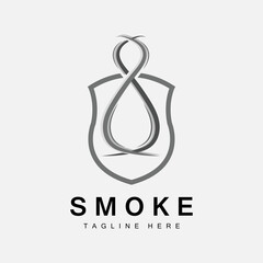 Steam Steam Logo Vector Hot Evaporating Aroma. Smell Line Illustration, Cooking Steam Icon, Steam Train, Baking, Smoking