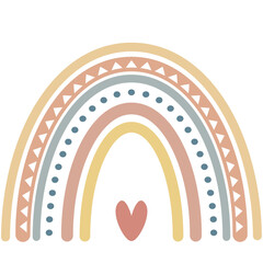 Boho rainbow design 
