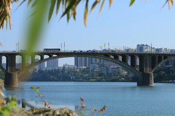 bridge over the river