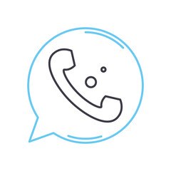 social media line icon, outline symbol, vector illustration, concept sign