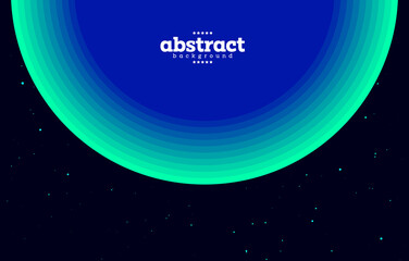 sphere ih gradient blue with pitch black and particle dots. cosmology technology background can be use for advertisement poster banner website brochure template product package design vector eps.