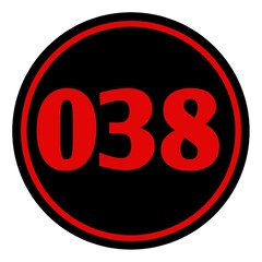 stop sign isolated on white