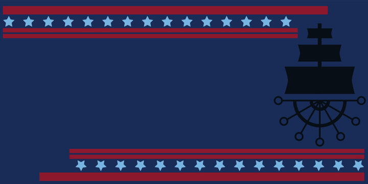 columbus day background of sailing ship rudder and copy space area