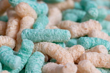 Colorful corn sticks for a quick breakfast