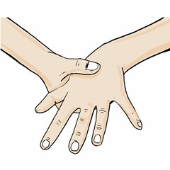 cartoon fingers have nerve ending problems