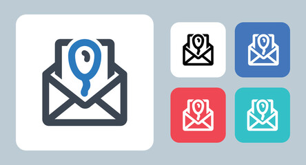 Invitation Letter icon - vector illustration . Invitation, Letter, Birthday, party, email, mail, message, Greeting card, card, Invite, sign, symbol, flat, icons .