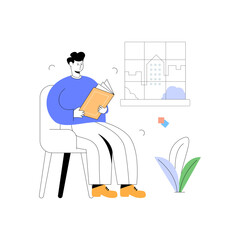 A character based flat illustration of business discussion 