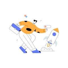 A flat illustration of social network 