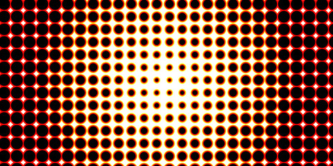 Gradient halftone dots background. Colorful comic pattern. You can use for  banner, empty polka bubble, pop art template, texture. 