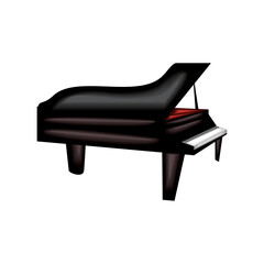 realistic piano instrument