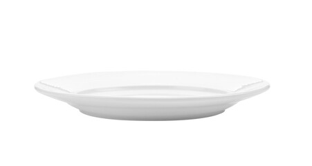 White ceramic plate on ransparent png - 527972782