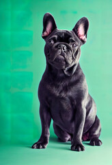 Portrait of a French Bulldog