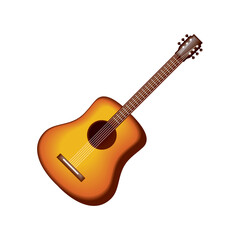 Fototapeta na wymiar realistic guitar instrument