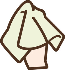 涙を拭うポーズの手