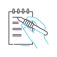 to do list line icon, outline symbol, vector illustration, concept sign