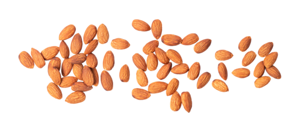 Almond nuts isolated Parsley herb isolated on ransparent png