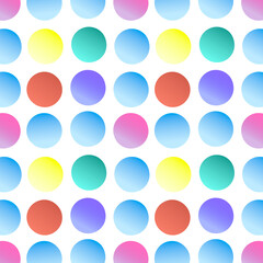 transparent seamless pattern gradient pastel dots