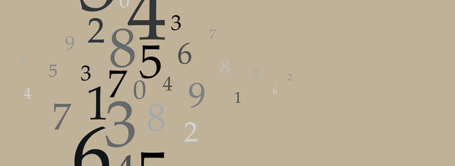 background with numbers in rhythmic dimensions.	