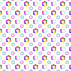seamless pattern with colorful circles,vector illustration