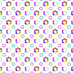 seamless pattern with colorful circles,vector illustration