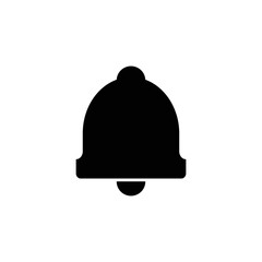 Fototapeta premium Bell Icon in trendy flat style isolated on white background.