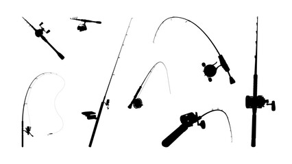Fishing Rod Silhouette