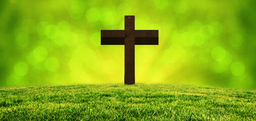 Cross against sky