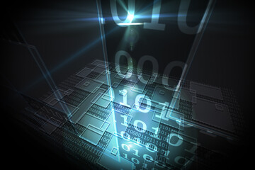 Shiny futuristic technological background