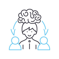 training line icon, outline symbol, vector illustration, concept sign