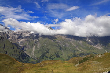 Fototapeta premium High Tauern National Park. Austria. Grosglockner Mountain and Pasterze glacier.