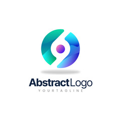 colorful logo design -  letter mark logo - gradient logo