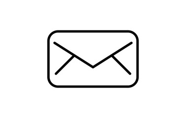 Message icon outline and linear vector.