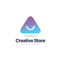 ecommerce logo -  online shop logo - shopping app logo