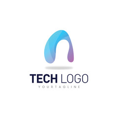 Tech logo - technology brand logo - Modern logo
