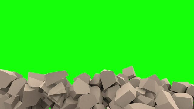 It can crack. Walls crumble. Destroy walls. shatter into pieces. Greenback synthetic.