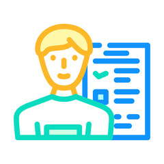 hql highly qualified lead color icon vector. hql highly qualified lead sign. isolated symbol illustration