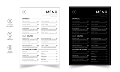 Fotobehang Restaurant menu template. social media marketing web banner template design. healthy food business online promotion flyer with abstract background, logo and icon. Sale cover. © design_studio