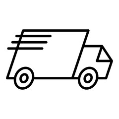 truck delivery service icon