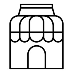 shop building illustration