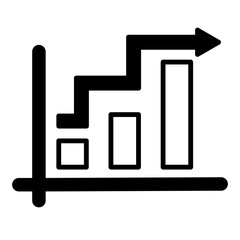 graph of rising business or profit