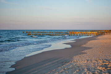 Polish beach on the Baltic Sea.