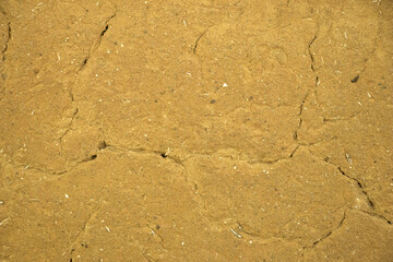 texture of clay wall from clay house, clay background
