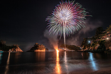 堂ヶ島火祭り　花火大会