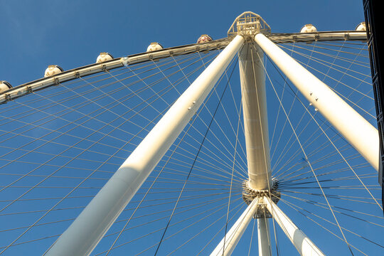 High Roller Observation Wheel In Las Vegas, The World Largest Ferris Wheel.